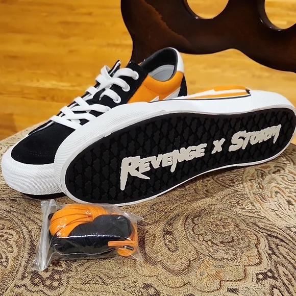 REVENGE X STORM Low-top Lace-up Sneakers, New Without Box